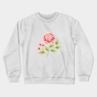 Peony Flower Crewneck Sweatshirt
